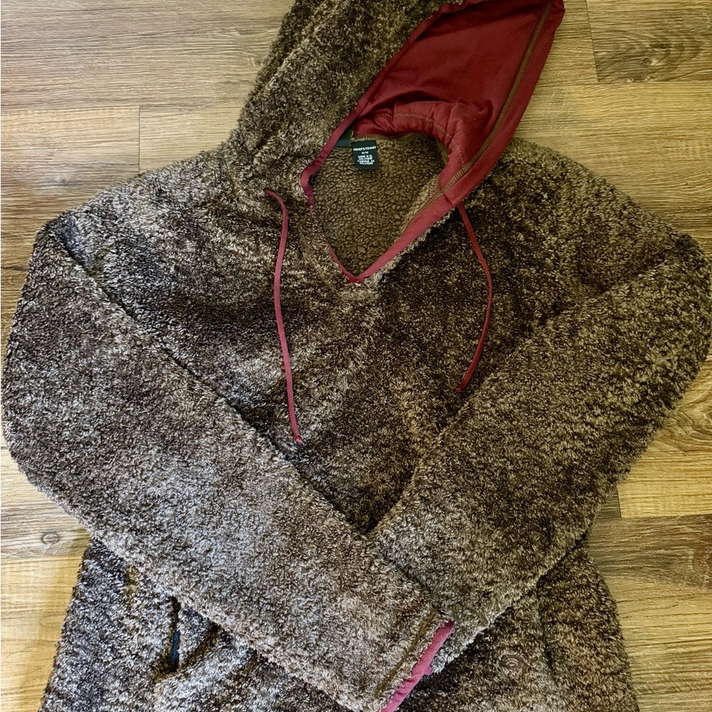 Cozy Brown Hooded Pullover